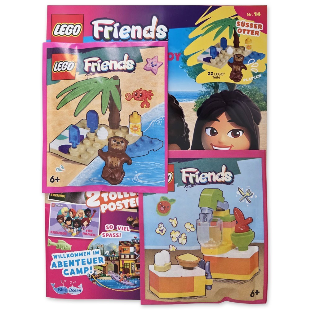 Lego® Friends Sammelmagazin Nr. 14/2025 Comic Poster Minifigur Süsser Otter