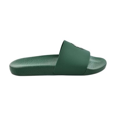 poloralphlaurenオリーブグリーン水着　US S Polo Ralph Lauren Signature Pony Men's Slides Green/White