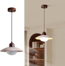 Natural Stone Dome Pendant Light for Farmhouse & Nordic Style Decor