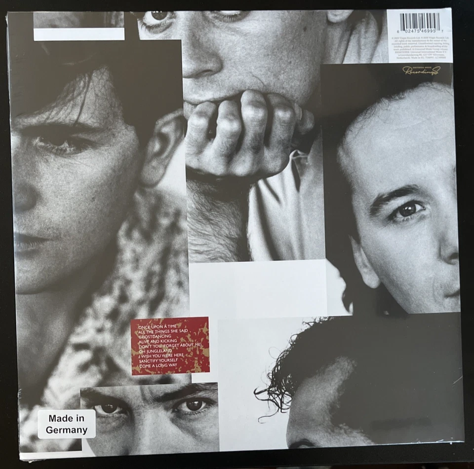SIMPLE MINDS ONCE UPON A TIME RED VINYL LP LIMITED EDITON IMPORT SEALED MINT - Image 2 of 2