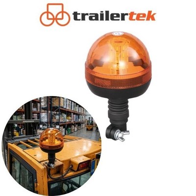 Warnleuchte gelb Flexi DIN 40 LED Blinkmasthalterung drehbar 12/24V
