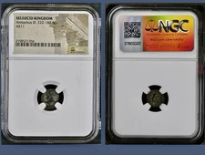 Ancient Greek Seleucid Kingdom NGC Certified 222-187 BC Coin Antiochus III AE11