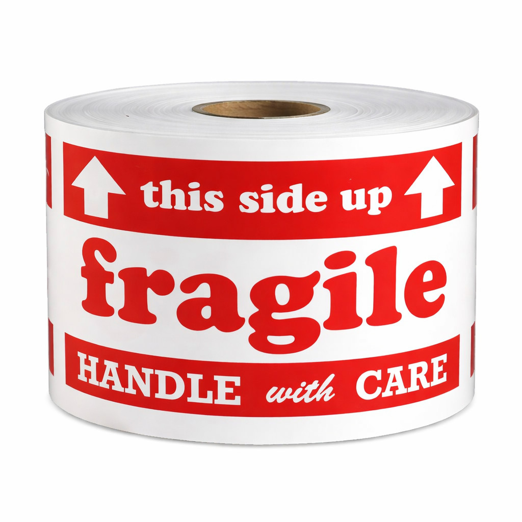 3x5 fragile this side up Handle with Care Labels Self-Adhesive Stickers 500/Roll