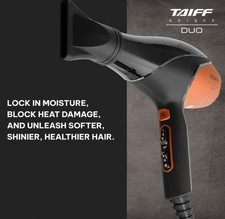 Taiff Duo Prof Hair Dryer 127V 1875W Tourmaline/Ionic/Ceramic Tech Titanium NIB