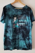 MHA My Hero Academia Deku Izuku Midoriya Tie-Dye T-shirt Mens Size XL Anime Tee