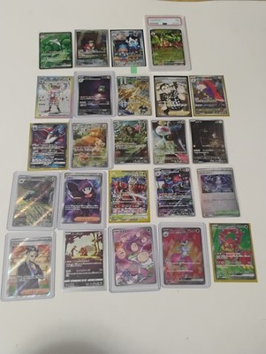 Pokemon Japanese 24 Card AR-SR-CHR-GX-VSTAR-PSA-Full Art Holo Card Lot 
