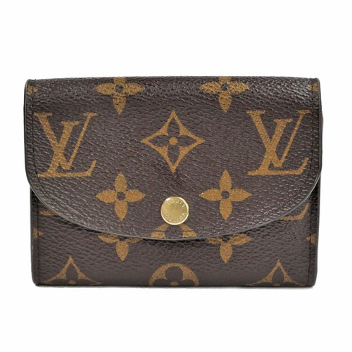 Louis Vuitton Portomonee Rosary Fuchsia Folding Wallet Coin Case M41939 RFID