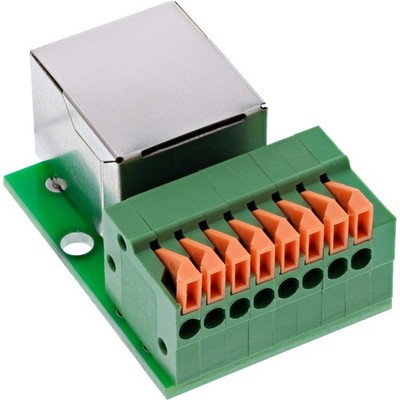 InLine  RJ45 Buchse an Push-In-Klemme, 8-polig, Cat.5e
