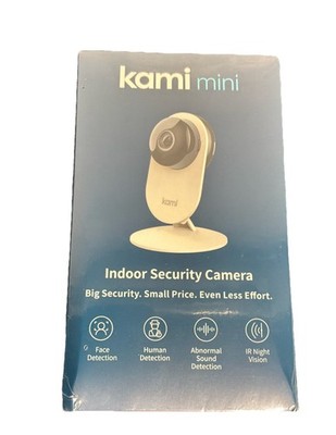 New Kami Mini Indoor Security Camera Face Detection 2 Way Audio 1080P IR Night