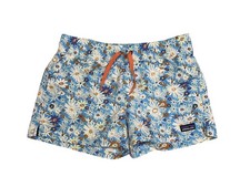 Patagonia Girls Costa Rica 3" Baggies Shorts Primavera/Lago Blue XL 14