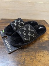 Black Memory Foam Slippers size Small 6/7 BNWT