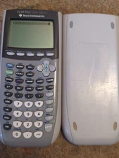Texas Instruments TI-84 Plus Silver Edition Graphing Calculator w/ Cover -READ