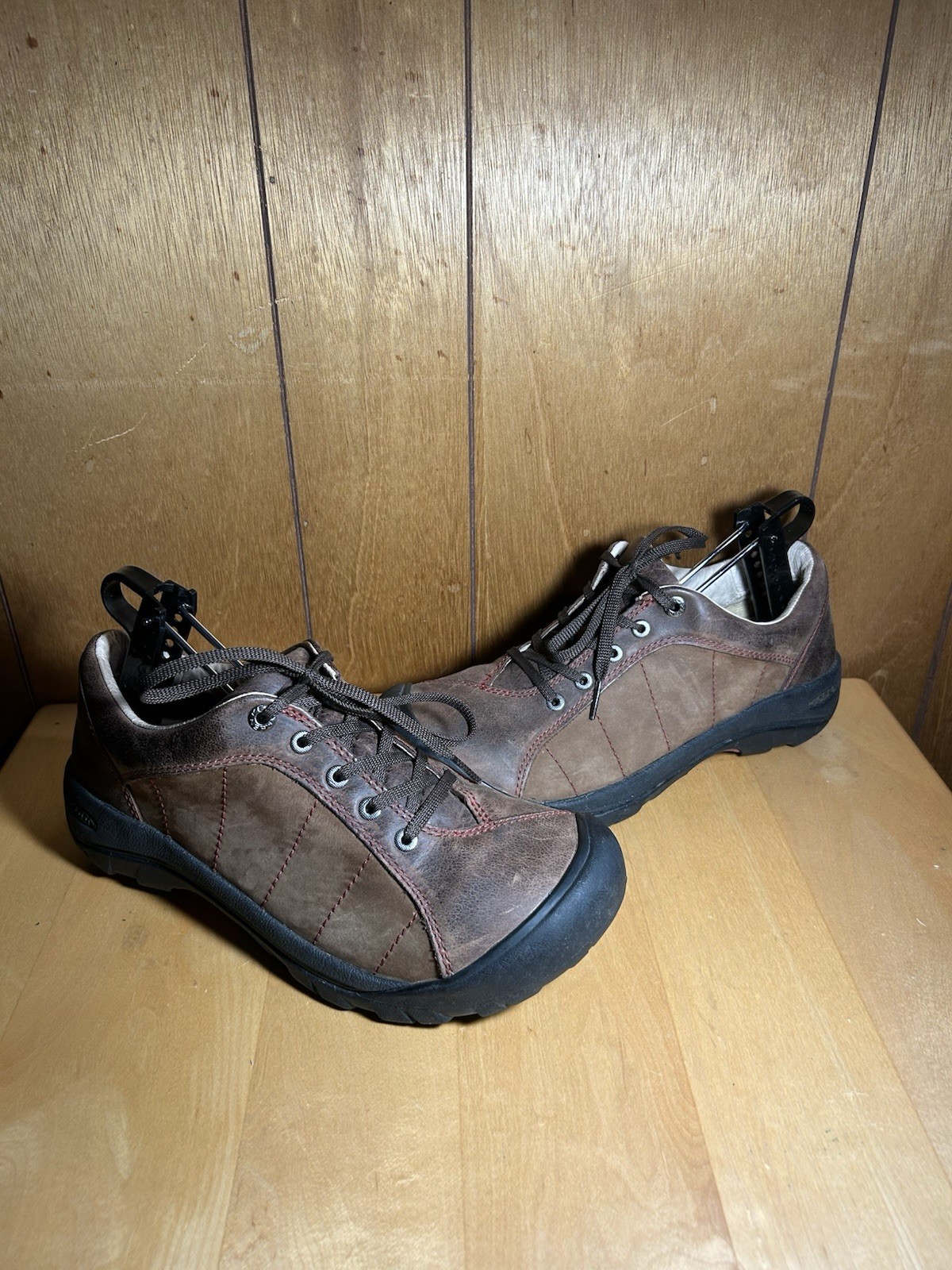 Scarpe basse da trekking Keen Presidio donna taglia 11 EUR 42 pelle marrone outdoor