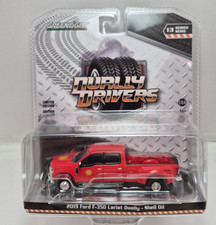 1/64 diecast cars Dually Drivers Greenlight 2019 Ford F-350 Lariat Shell Oil