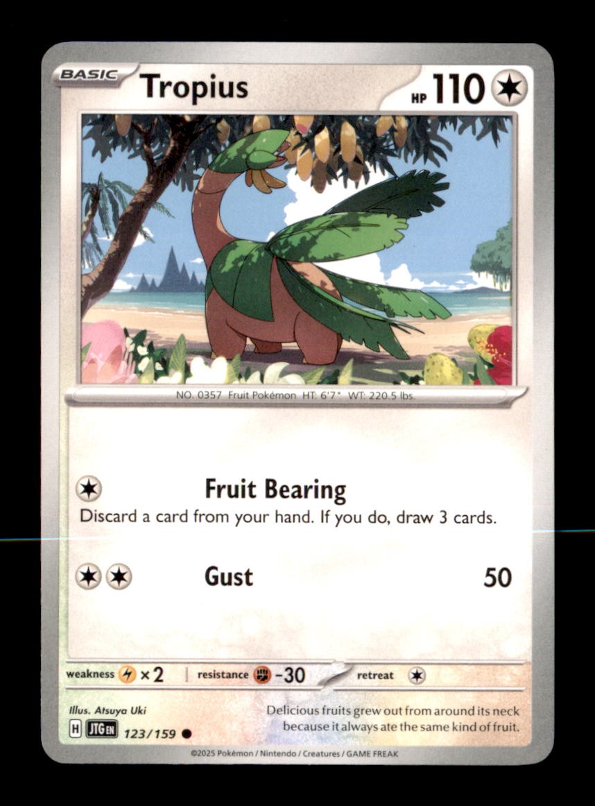 Tropius 123/159 Common Journey Together Pokemon Near Mint