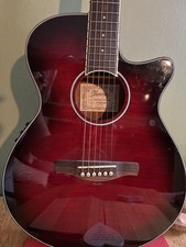 Ibanez AEG24L Right-Handed Electro-Acoustic 6-String Red Tuneri No marks-on it