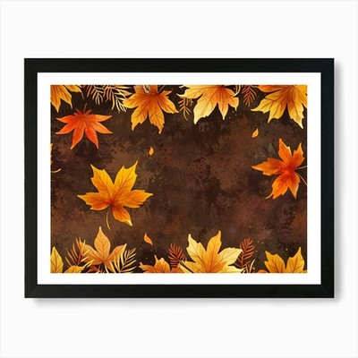 Default A Richly Textured Autumn Ve Gerahmtes Wandbild Poster Leinwanddruck Bild