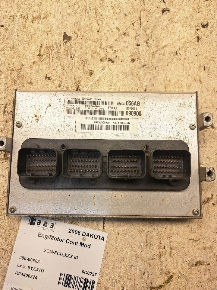 2006 Dakota Engine Computer/Module Ecu/Ecm/Pcm Sku#4400894