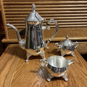Vintage International Silver Company, Silver Plated 3  Piece Tea Set ￼