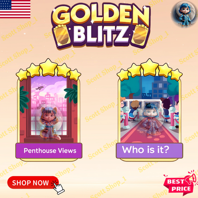 #ad #ad 🚀 Golden Blitz ⚡ MoGo 5⭐ Sticker Penthouse Views Set 23.7 Set Who Is It? 24.6 $2.93