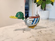 VINTAGE TIN WINDUP DUCK GERMANY GES GESCH