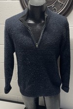 Men's Pendleton 1/4 Zip Shetland Wool Pullover Sweater Size Medium