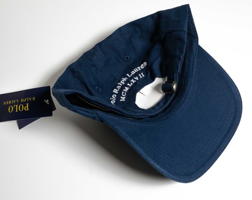 Ralph Lauren Unisex Dark Blue Cap Big Pony On Sale - Picture 2 of 2