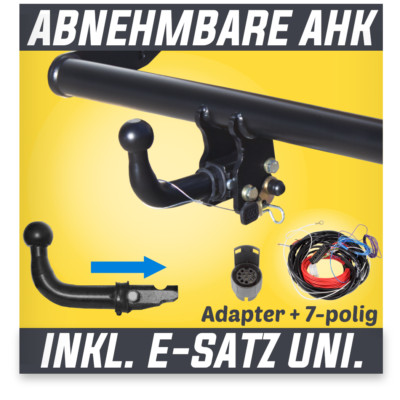 Für BMW 3er E46 Touring 99-05 auch 4x4 Anhängerkupplung abnehmbar+ES 7p uni