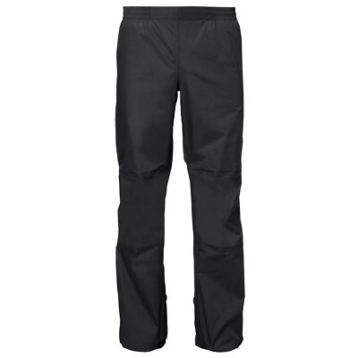 VAUDE Mens Drop Pants II Fahrrad Regenhose Schwarz