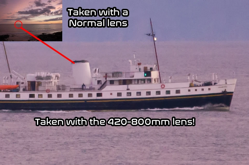 Sony Mirrorless Fit 800mm 1200mm Super Telephoto Zoom Lens E Mount NEX ALPHA - Image 3 of 4