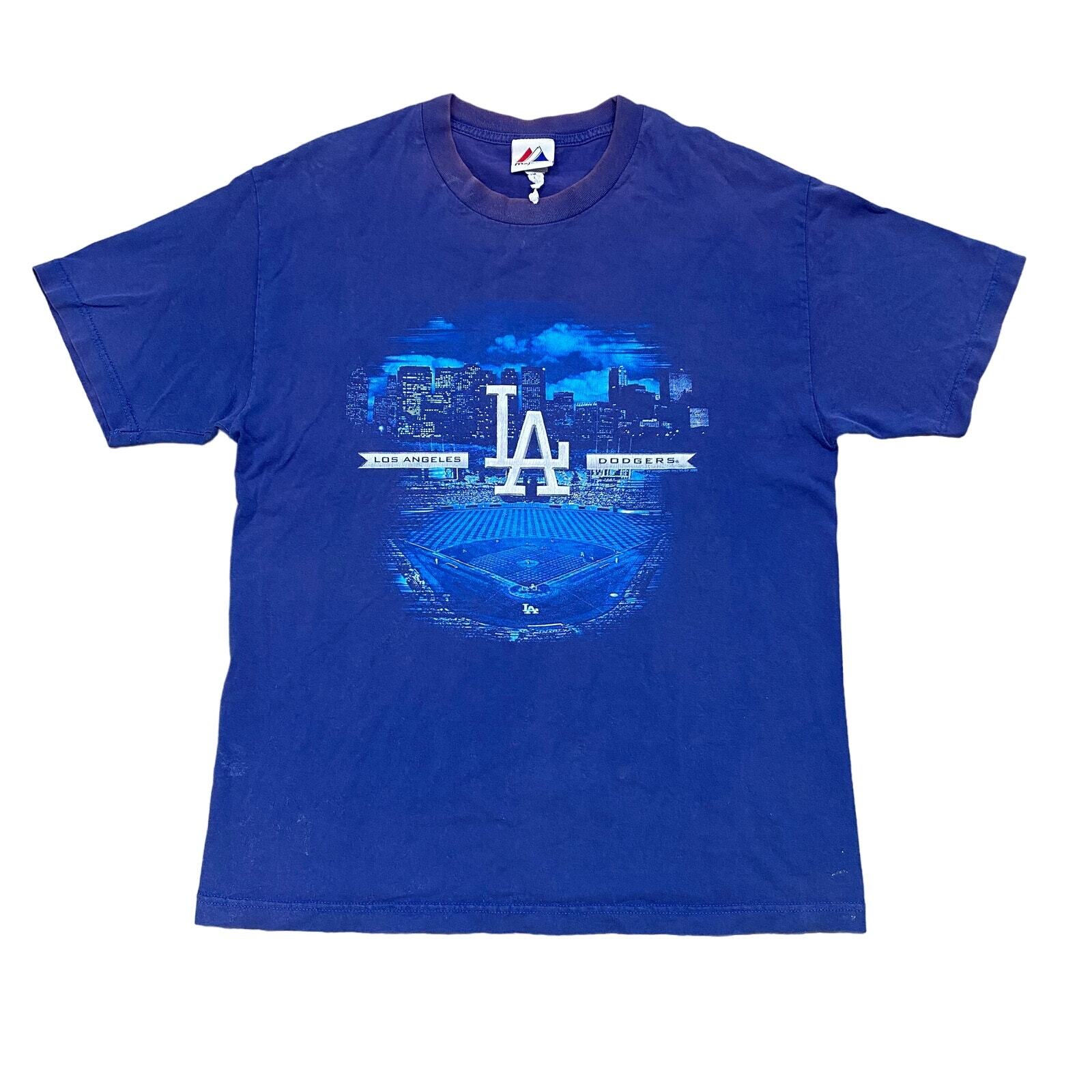 ALTRA Maglietta grande vintage 2008 Majestic LA Dodgers Stadium City LA