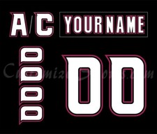 San Diego Gulls Customized Number Kit For 2017 Pink in the Rink Uniform