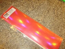 3" x 12" 2 pk Fl Pink Rainbow Holographic Fishing Lure Tape in 16 COLORS 