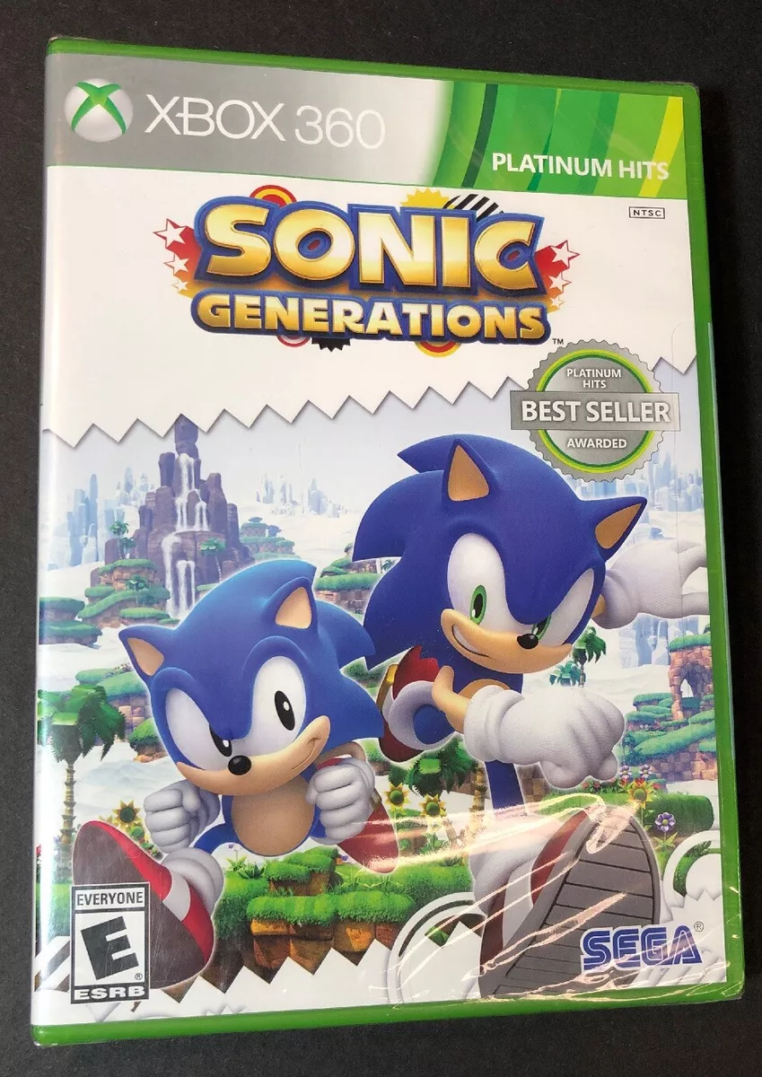 Sonic Generations Game Xbox 360 Transferência de Licença Black