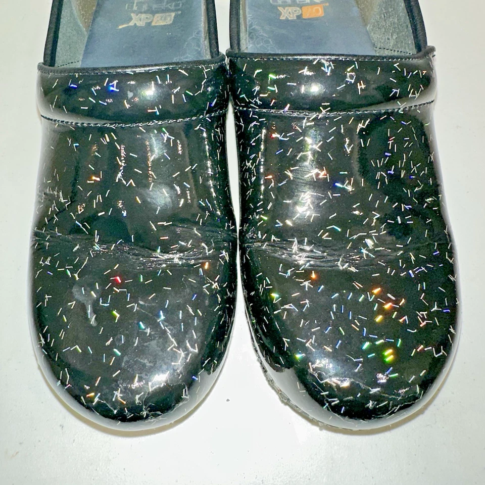 Dansko XP 2.0 Women’s Size 10 (42 EU) Black Holographic Sparkles Clogs Shoes - Image 4 of 4