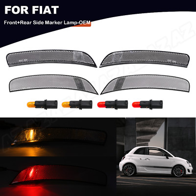 4x Front&Rear LED Side Marker Lights Assembly Kit For 2012-2017 FIAT ...