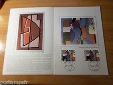 FRANCE Document CERES 1° jour timbre 2414 VARIETE TABLEAU MAGNELLI, FDC PAINTING