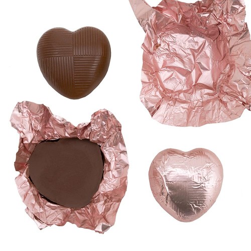Milk Chocolate Foil Wrapped Hearts (x82 Hearts) - Picture 13 of 46