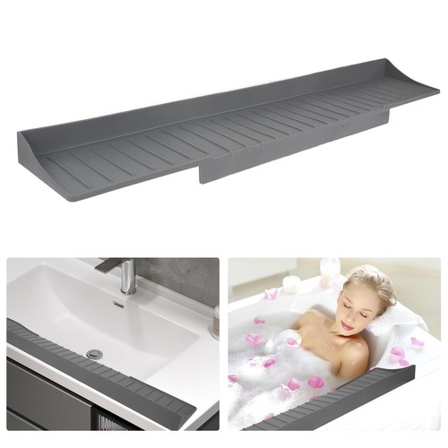 4.5" x 26" Silicone Sink Edge Protector &Splash Guards Splash Guard For Batht...