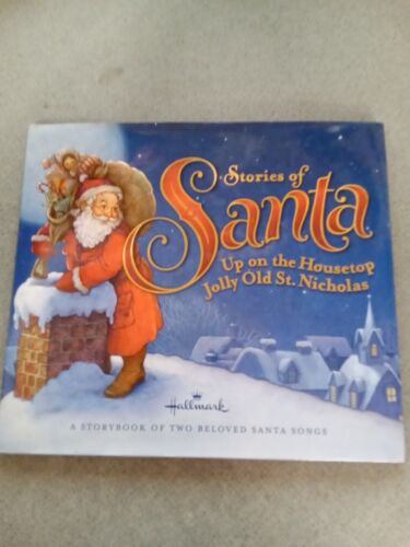 STORIES OF SANTA by Hallmark, HARDCOVER CHRISTMAS BOOK With Sheet Music - Afbeelding 1 van 8