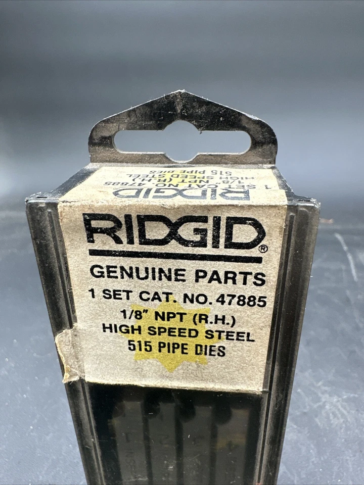 Genuine RIDGID 48910 1/4"-20 UNC LH High Speed Steel Bolt Dies - Image 2 of 4