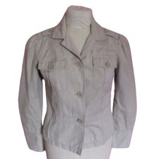 American Eagle Outfitters AEO Jacket Safari Style Tan Lightweight Cotton Medium