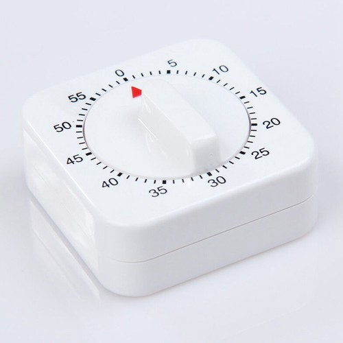 QWORK Mechanische Eieruhr 60 Min - Analoger Küchentimer Mit Magnet