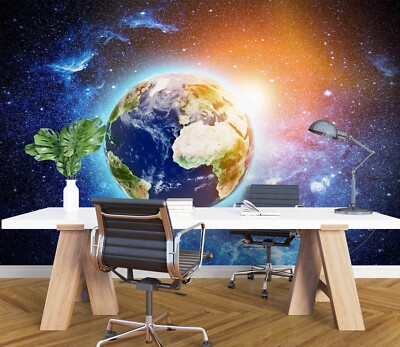 3D Planet Erde H2342 Tapete Wandbild Selbstklebend Abnehmbare Aufkleber Erin
