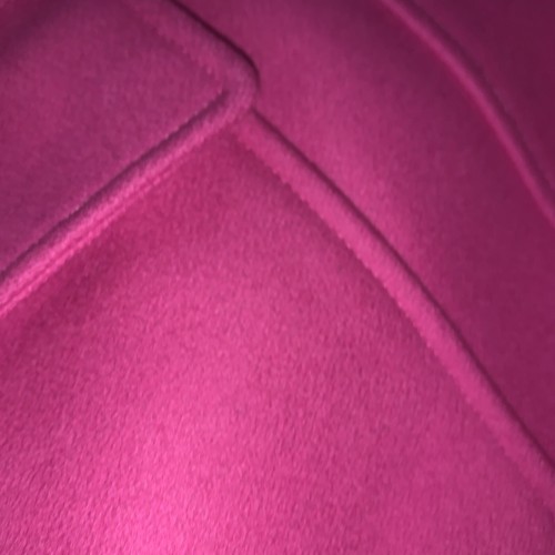 United Colors of Benetton Wool Blend M Pink Duffle Pea Coat Women’s Barbie Italy - Picture 12 of 12
