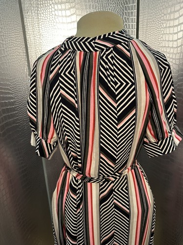 Almost Famous Broadway Costume Piece-Vintage Chevron Stripe Dress Size Small - Picture 5 of 9