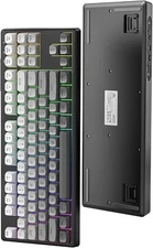 ZIYOULANG M87 Dual Mode BT/2.4G Wireless Keyboard Silent Rainbow Backlit for PC