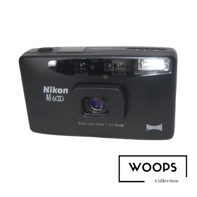 Nikon ニコン AF 600 Panorama Nikon AF600 Panorama Black 35mm Point & Shoot Film Camera | eBay