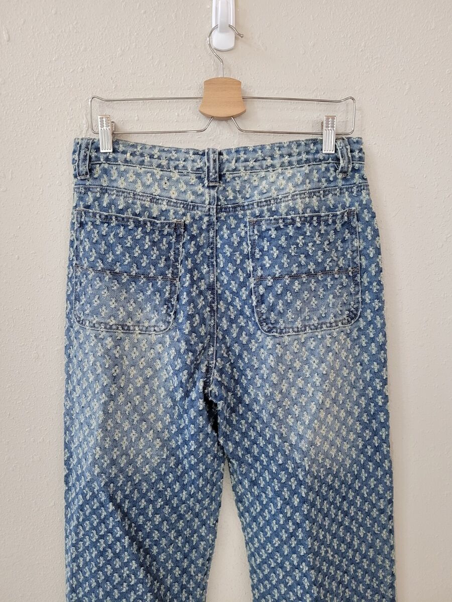 New JADED LONDON W32 Blue Distressed Pull Texture Skate New JADED LONDON W32 Blue Distressed Pull Texture Skate