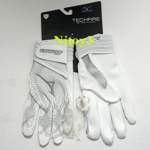 Mizuno Techfire Baseball Batting Gloves-Men Medium(wrist-fingertip): 7 - 7 1/4" - 第 1/1 張圖片